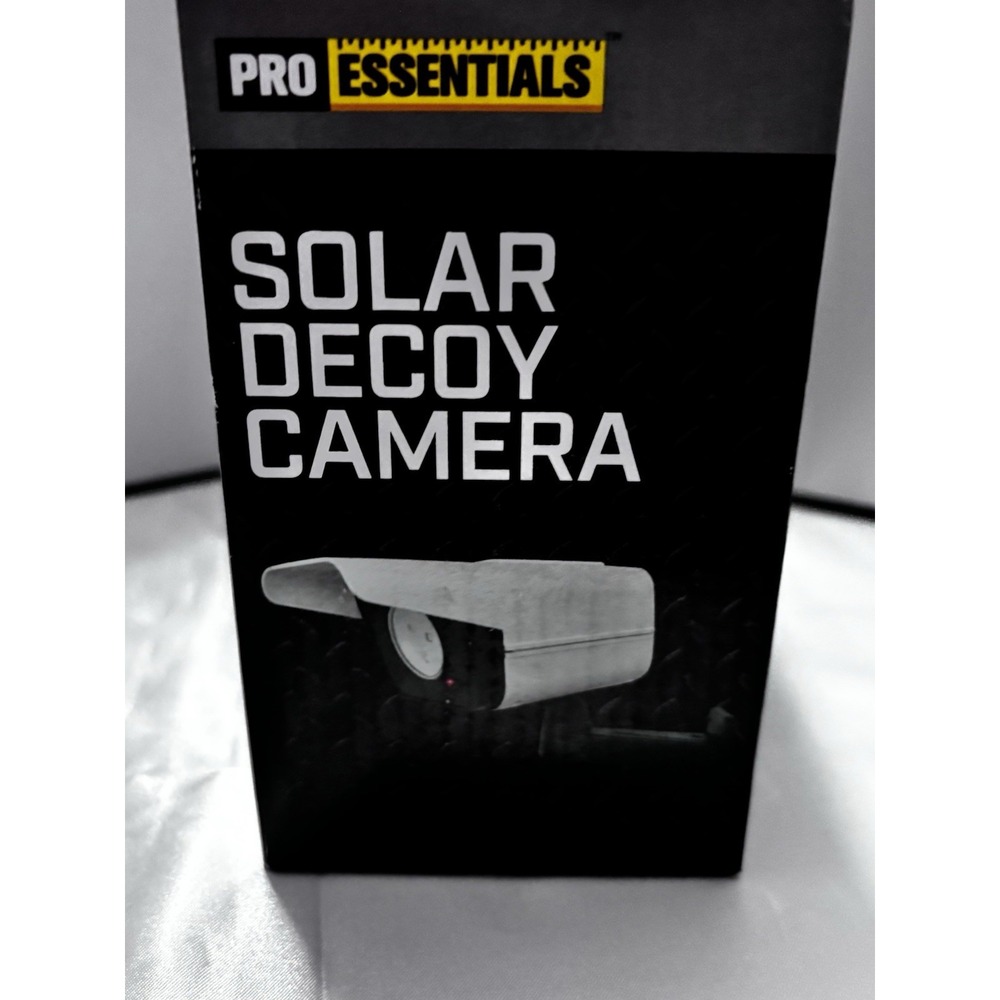 Pro Essentials Solar Decoy Camera Dummy Security Camera Solar Rechargeable LED[B - Picture 6 of 7